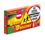 Znaki Drogowe Do Nauki i Zabawy Edukacyjna 50 Znaków 4+ Alexander 0179