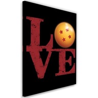 Obraz na plátne Láska Dragon Ball - Dr.Monekers 60 x 90 cm