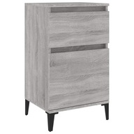 vidaXL Nočný stolík, farba šedá dub sonoma, 40x35x70 cm