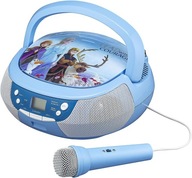 Disney Kraina Lodu 2 Frozen 2 odtwarzacz CD z radiem i mikrofonem