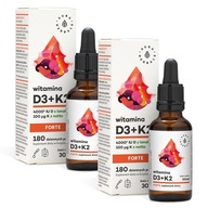2xAura Herbals Vitamín D3 4000IU K2mk7 FORTE 30ml