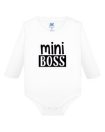 Body niemowlęce białe z nadrukiem mini BOSS 12M
