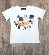 T-shirt REBEL SQUAD hello summer r.134/140 bawełna Polski produkt