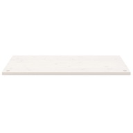 vidaXL Blat biurka, biały, 100x50x2,5 cm, lite drewno sosnowe