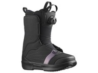 Snowboardové topánky Salomon PEARL BOA Black/Black/Royal Lilac 24,5 (38.5)