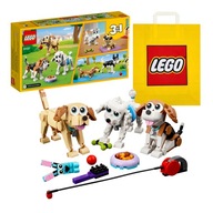 LEGO CREATOR 3 V 1 31137 - Roztomilé psíky + Darčeková taška LEGO