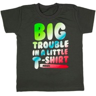 T-SHIRT koszulka BIG TROUBLE 110 bawełna 100%
