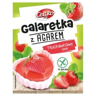 Galaretka z agarem o smaku truskawkowym bez glutenu Celiko, 45g