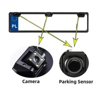 Kamera cofania i 2x czujniki parkowania w ramce