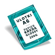 Ulotki A6 200g Glossy dwustronne 100szt Kreator