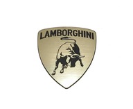 Naklejka Emblemat LAMBORGHINI złota 54x60mm