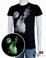Koszulka T-shirt Wilk świeci w ciemności