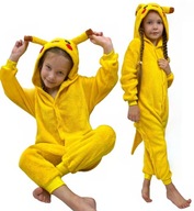 PIKACHU POKEMON PIŻAMA KIGURUMI PRZEBRANIE DLA DZIECI ONESIE DRES 150 cm