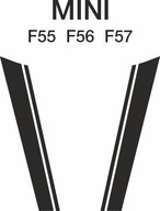 Matrica szett Mini F55 F56 F57 motorháztetőre, egyedi méretre vágva