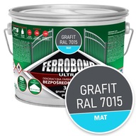 Farba do Metalu Żeliwa na Rdzę GRAFIT MAT RAL 7015 2,5L Ferrobond Ultra