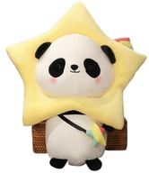 Plyšová hračka panda v prestrojení hviezdička