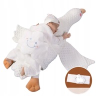 poduszki dla niemowląt noworodka do snu bawełna gęś bezpieczna model 1