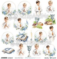 arkusz do wycinania First Communion Boy 3