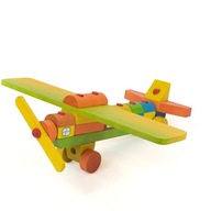 Tarnawa - lietadlo z drevených kociek - dúhové
