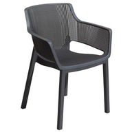 Záhradná stolička Keter plast sivá
