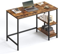 Písací stôl pod PC s policami oceľový rám priemysel vintage loft