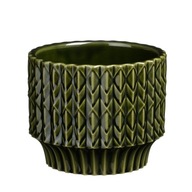 LAURIA osłonka ceramiczna zielona ø 9 cm - Mica Decoration