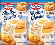 Dr. Oetker Słodka Chwila Budyń smak peanut butter & cookies 2 x 43 g