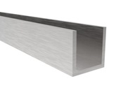 PROFIL ALUMINIOWY U BALUSTRADY SZKLANEJ 20X20 3M ALUMINIUM SATIN INOX