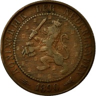 Moneta, Holandia, Wilhelmina I, 2-1/2 Cent, 1890,
