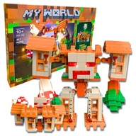 Robotické kocky Pevnosť 2v1 LED domček Herný set kociek Module World