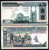 IRAN, 200 RIALS (1982-) Pick 136b