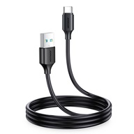 JOYROOM KABEL DO ŁADOWANIA I TRANSMISJI DANYCH USB/USB Typ C 3A 1m czarny