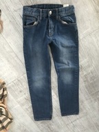 H&M chłopięce spodnie jeans 128 slim fit