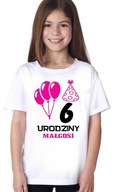 T-shirt Koszulka dla Dziecka 6 Urodziny + Imię