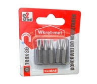 Końcówki wkrętarek bity TORX TX 30 magnetyczne 4x