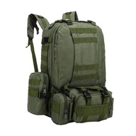 Expedičné ruksaky pre mužov Dámske veľké 55L Army Airsoft Army Green