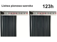 Listwa pionowa ogrodzeniowa - 1 sztuka 123h szeroka