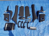 BMW 5 GT F07 black, inner pillars light plastics visors KOMPLET
