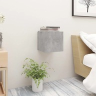 Nočný stolík sivý betón 30,5x30x30 cm drevotrieska