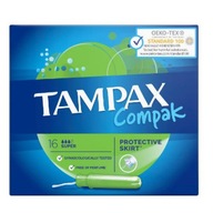 TAMPAX Compak Super Tampony z aplikatorem, 16 sztuk