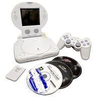 KONSOLA PLAYSTATION PS ONE SCPH-102 + EKRAN LCD przenośna na wycieczki