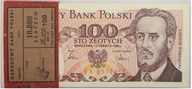 POLSKA - BANKNOT -100 ZŁOTYCH -1986 SERIA PG 7 CYFR - UNC