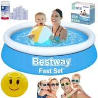 Bestway Ogrodowy Basen rozporowy 183x51cm 57392 RODZINNY +PIŁKA I TABLETKI