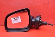 mirror left black, manually EU 027422 DACIA SANDERO 1 and 08-12