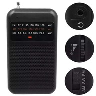 Mini radio turystyczne z głośnikiem AM FM AUX radio kieszonkowe na baterie