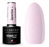 CLARESA Hybridní lak na nehty Soak Off UV/LED BUTELKA SPARKLE 2 5g