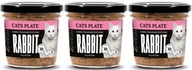 CATS PLATE RABBIT - Królik 100g x3