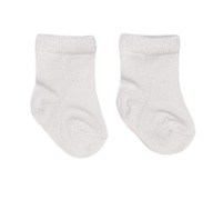 Biele ponožky pre predčasne narodené dieťa bavlnené