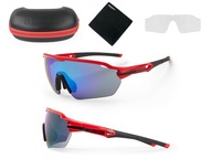Okulary Accent Reflex czerwono-czarne