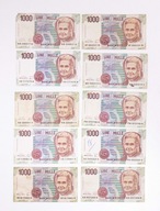 WŁOCHY - ZESTAW BANKNOTÓW 1990 (NR 2)